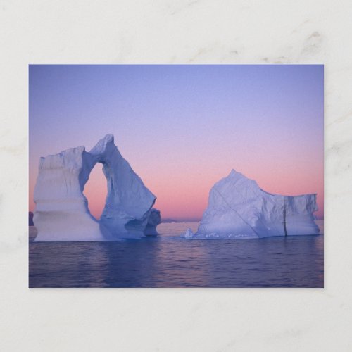 Greenland Iceberg at sunset Postcard