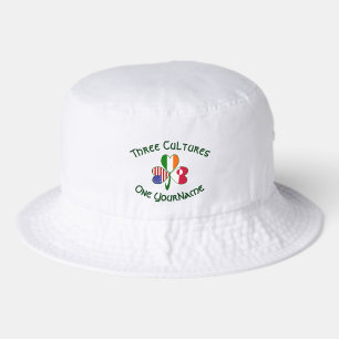 Greenland Ireland USA Shamrock Flag Personalized Bucket Hat