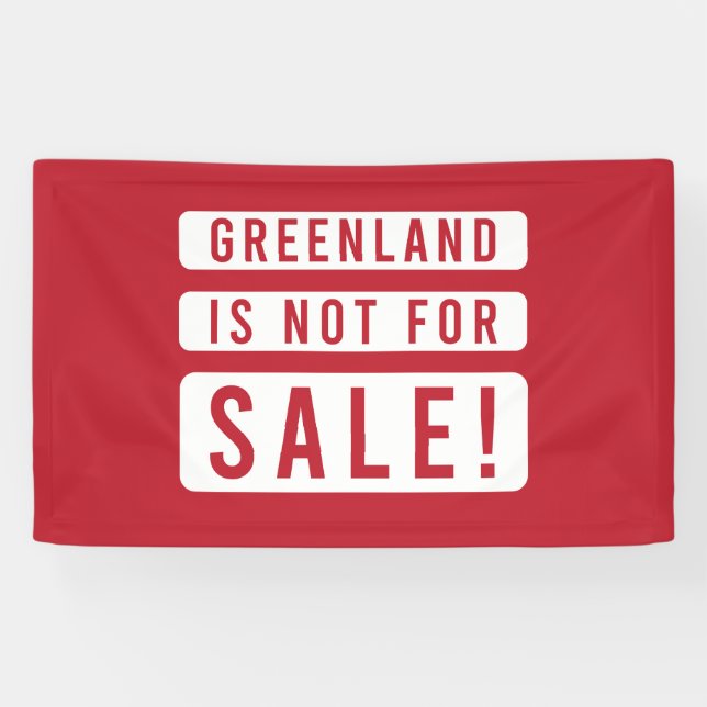 greenland is not for sale political protest americ banner (Horizontal)