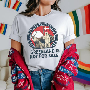 Greenland is not for sale, protest distressed T-Shirt