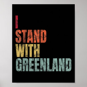 Greenland Lovers I Stand With Greenland Poster