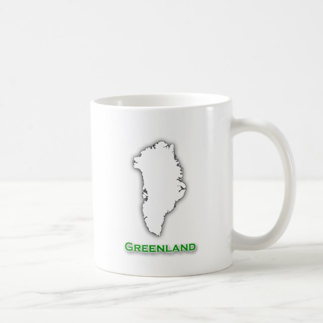 Greenland Map Logo Coffee Mug (Right)