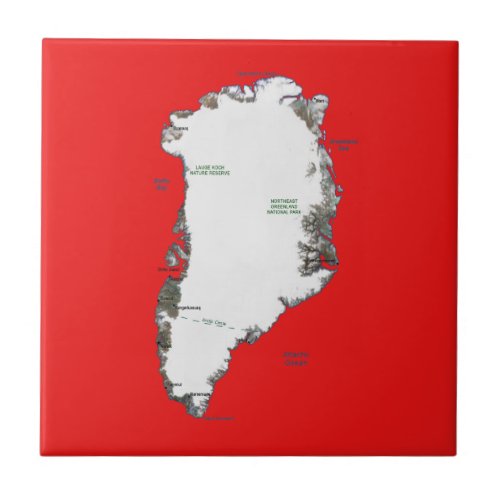 Greenland Map Tile