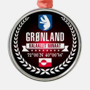 Greenland Metal Ornament