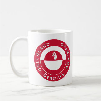 Greenland Mug, Bear, Patriotic Greenland Flag Coffee Mug