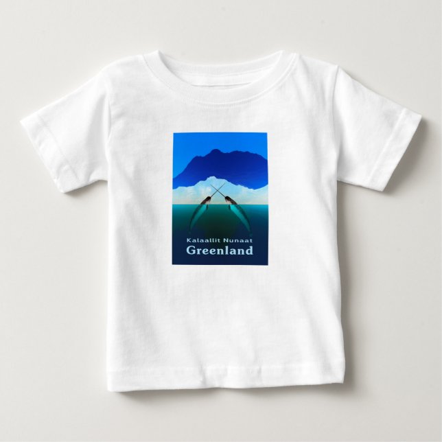 Greenland - Narwhal Baby T-Shirt (Front)