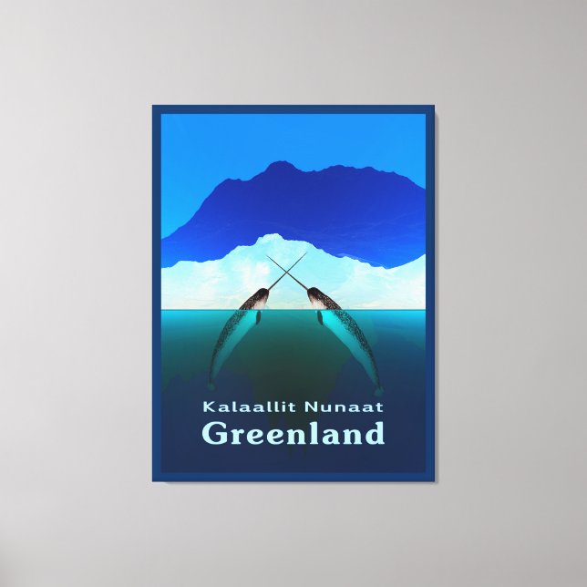 Greenland - Narwhal Canvas Print (Front)