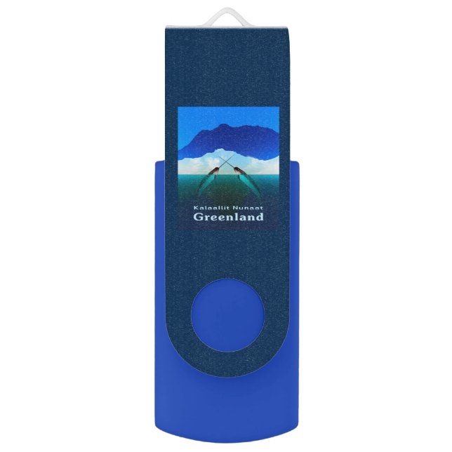 Greenland - Narwhal Flash Drive (Front Vertical)