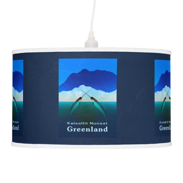 Greenland - Narwhal Hanging Lamp (Front)