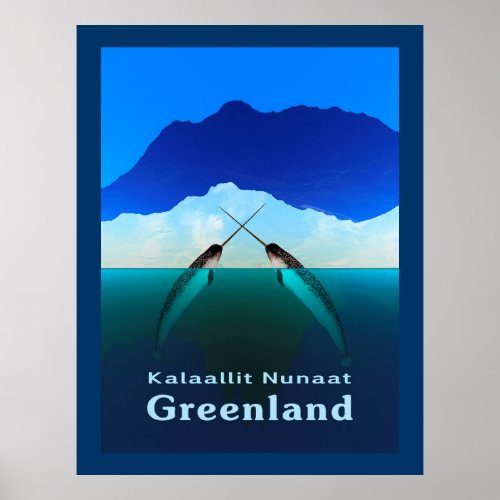 Greenland _ Narwhal Poster