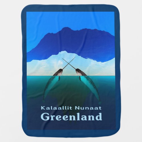 Greenland _ Narwhal Stroller Blanket
