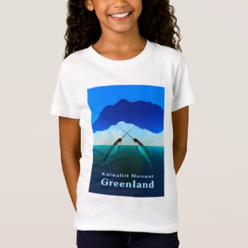 Greenland - Narwhal T-shirt by Bluestar48 at Zazzle