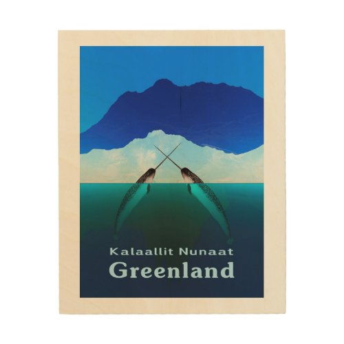 Greenland _ Narwhal Wood Wall Art