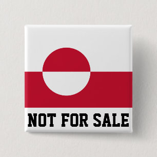 Greenland Not for Sale Button