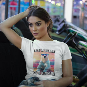 Greenland Origami Art Polar Bear In Sunglasses T-Shirt