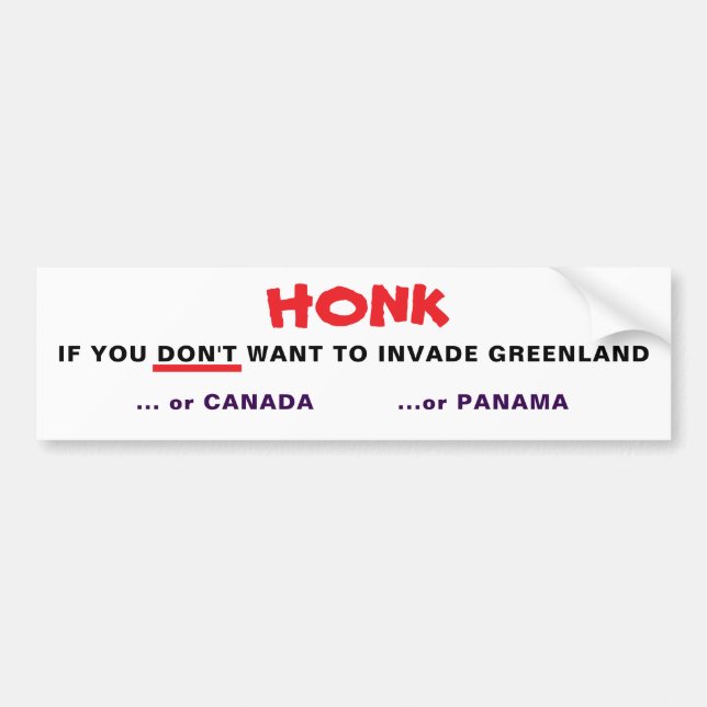 Greenland Peace Bumper Sticker (Front)