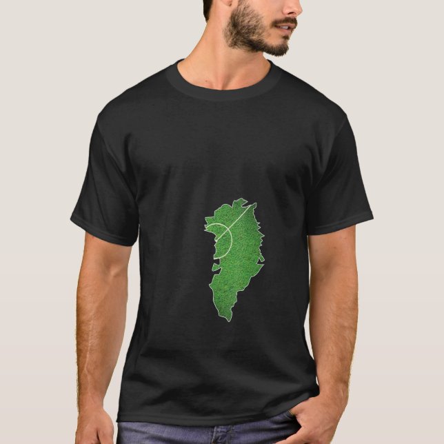 Greenland Soccer Football Court T-Shirt (Front)
