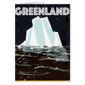 Greenland vintage travel poster (Front)