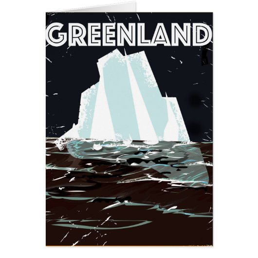 Greenland vintage travel poster (Front)