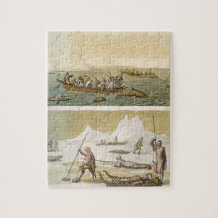 Greenland: Whale fishing and Seal hunting, from 'L Jigsaw Puzzle