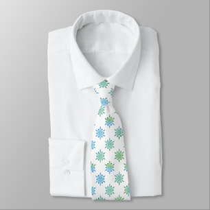 Greenleaf Filtered Snowflakes Neck Tie