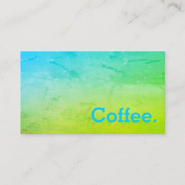 Greenleaf Gradient Minimal Loyalty Coffee Punch (Front)