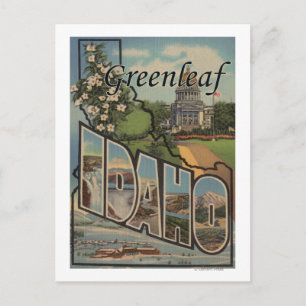 Greenleaf, Idaho - Large Letter Scenes Postcard