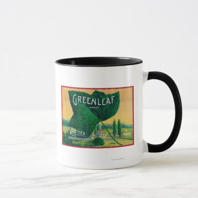 Greenleaf Lemon LabelWhittier, CA Mug (Right)