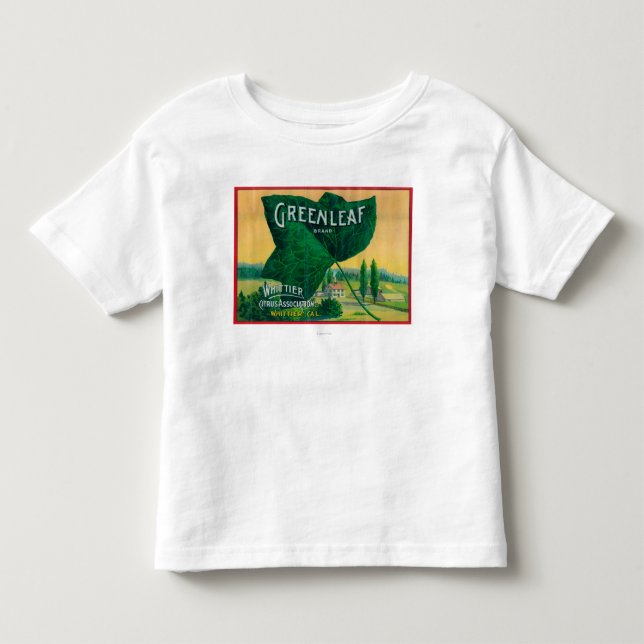Greenleaf Lemon LabelWhittier, CA Toddler T-shirt (Front)