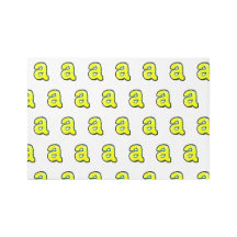 Greenleaf Yellow Letter  "a"