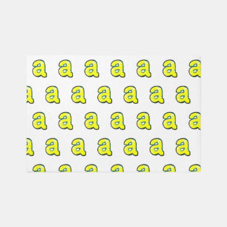 Greenleaf Yellow Letter  "a" Rug
