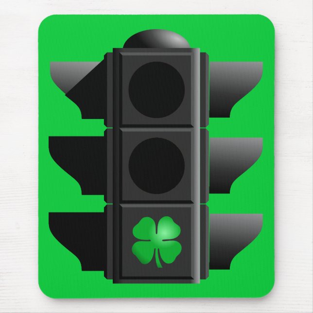 greenlight shamrock. mouse pad (Front)