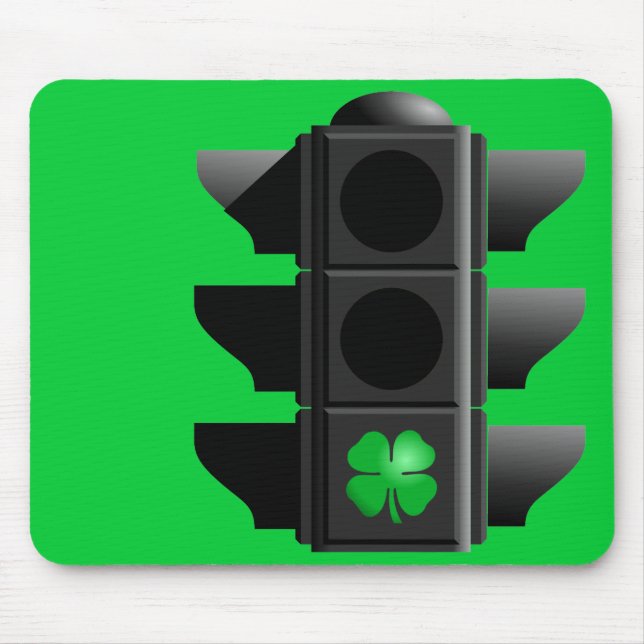 greenlight shamrock. mouse pad (Front)
