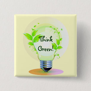 GreenLight, ThinkGreen! Pinback Button
