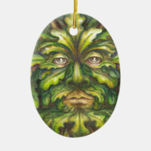 Greenman Ceramic Ornament
