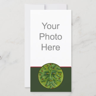 Greenman Holly Photo Card
