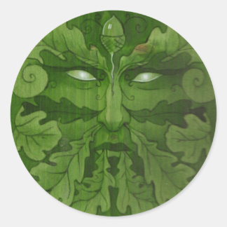 greenman master classic round sticker