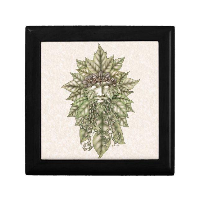 Greenman of Abundance Keepsake Box (Front)