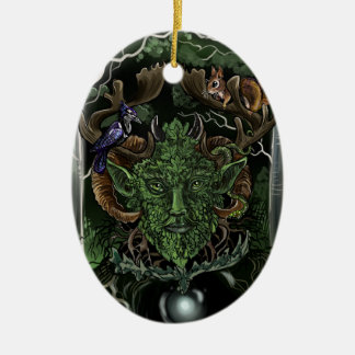 GreenMan~ornament Ceramic Ornament
