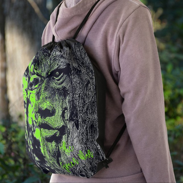 GreenMan Pagan Mythology Mystical Drawstring Bag (Creator Uploaded)