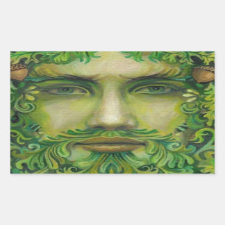 greenman rectangular sticker