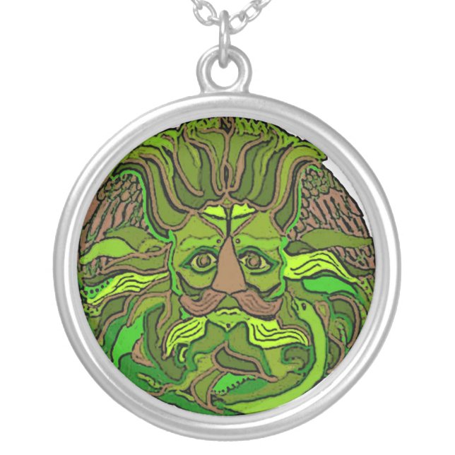 greenman silver plated necklace (Front)