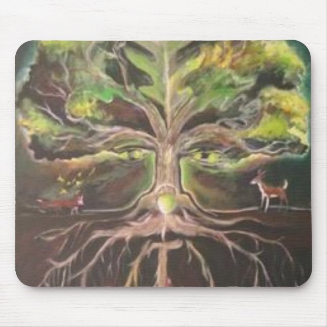 Greenman-tree of life Mousepad - Customized (Front)