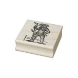 Greenman Woodcut Rubber Stamp