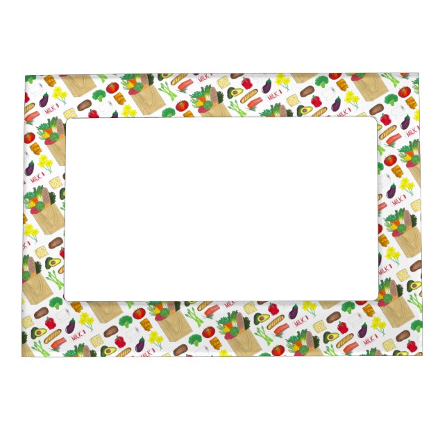 Greenmarket Grocery Shopping Fruit Vegetable Foods Magnetic Frame (Front)