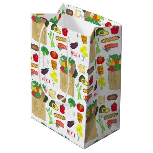 Greenmarket Grocery Shopping Fruit Vegetable Foods Medium Gift Bag