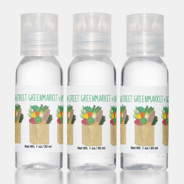 Greenmarket Grocery Store Farmers Market Groceries Hand Sanitizer (Set)