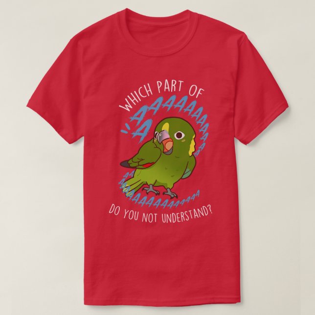 Greennaped Amazon Parrot Aaaa T-Shirt (Design Front)