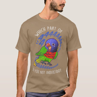 Greennaped Rainbow Lorikeet Parrot Aaaa T-Shirt
