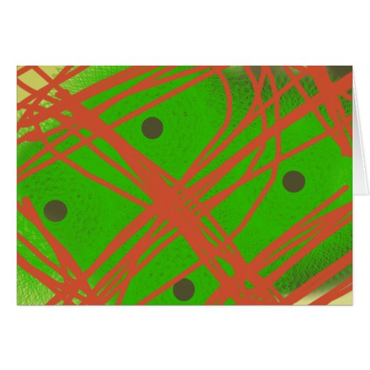 greennery abstract art cards (Front Horizontal)